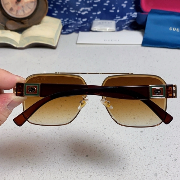 Gucci Brown Square Sunglasses - Picture 2 of 9